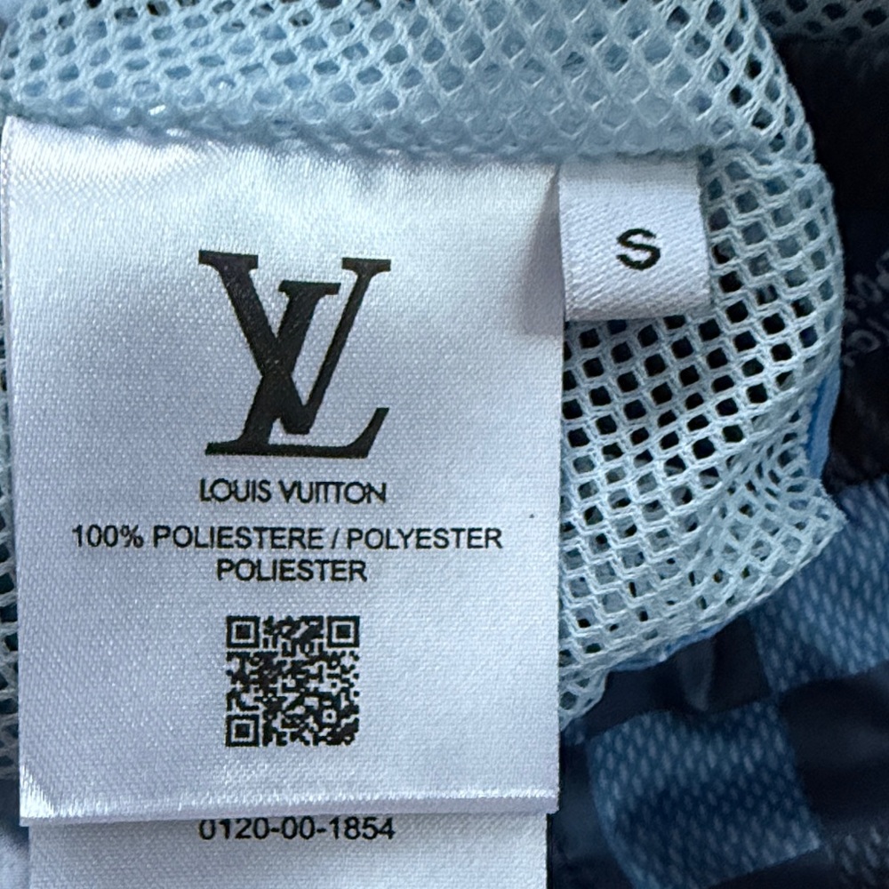 Louis Vuitton Blue Checkered Swim Trunks - Picture 14 of 16